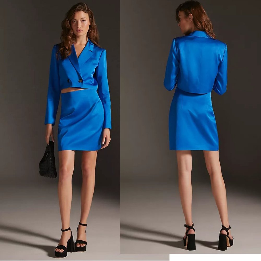 Mare Mare x Anthropologie Blazer Top & Mini Skirt Set - Picture 4 of 8